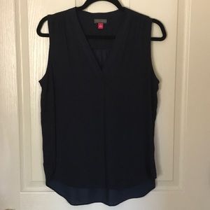 Vince Camuto Sleeveless Satin Blouse